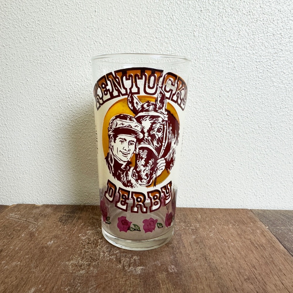 1977 Kentucky Derby Churchill Downs Horse Race Collectible Mint Julep Glass